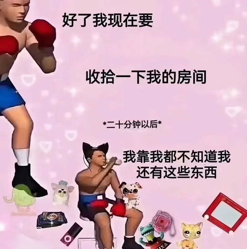 疑似早期低多边形3D格斗或拳击游戏，具体出处不明