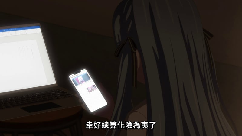 MyGO!角色深夜电子设备使用场景