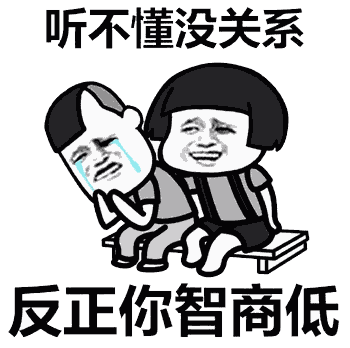 听不懂没关系反正你智商低