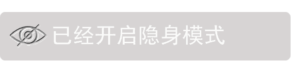 开启隐身模式状态提示动图
