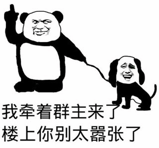 我牵着群主来了表情包