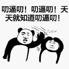 熊猫吵架表情包：天天就知道叨逼叨