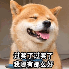 谦虚的柴犬：过奖了过奖了