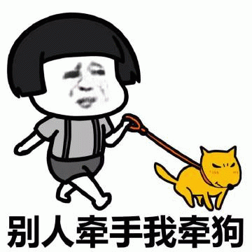 别人牵手我牵狗