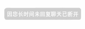 长时间未回复导致聊天断开提示