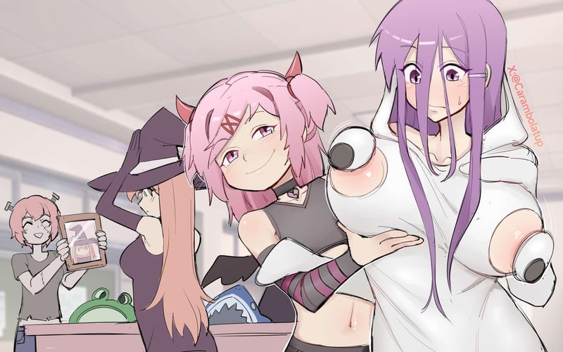紫发少女