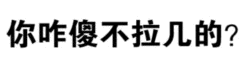 你咋傻不拉几的？