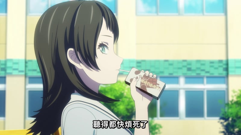 MyGO! 动画截图：喝饮料的烦恼少女