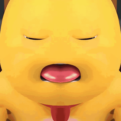这是一段3D卡通风格的动态GIF，主体是一个黄色的卡通角色，其头部被替换为夸张的人类面部，在动态过程中，角色的面部表情持续扭曲变换：从瞪大双眼、大张嘴巴的震惊神态，到皱起眉眼、舌头变成爱心形状的搞怪模样，再到眯眼张嘴的滑稽状态，一系列夸张的面部动作充满魔性，整体氛围荒诞滑稽，能够用来表达震惊、兴奋、戏谑等多种夸张情绪。