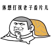 休想打扰老子看片儿 卡通表情包