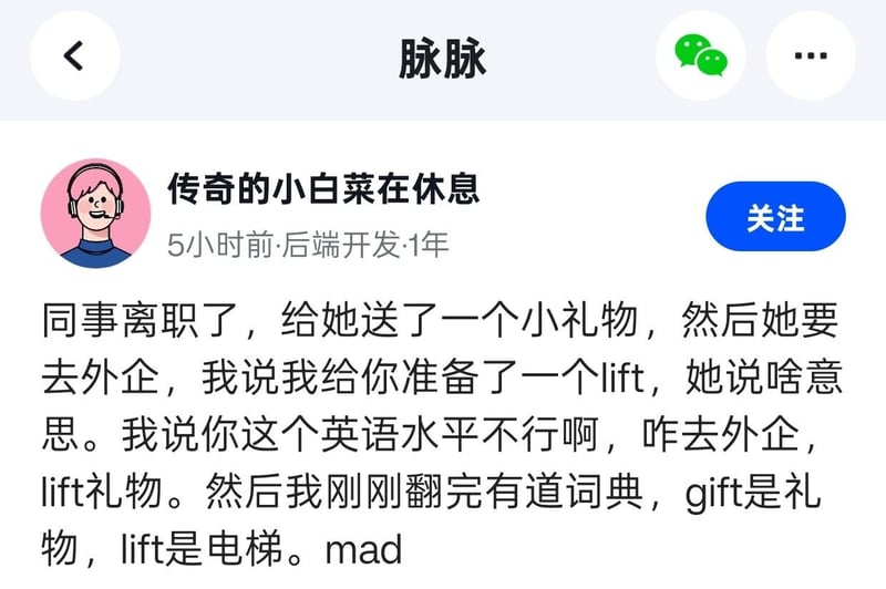 脉脉平台用户