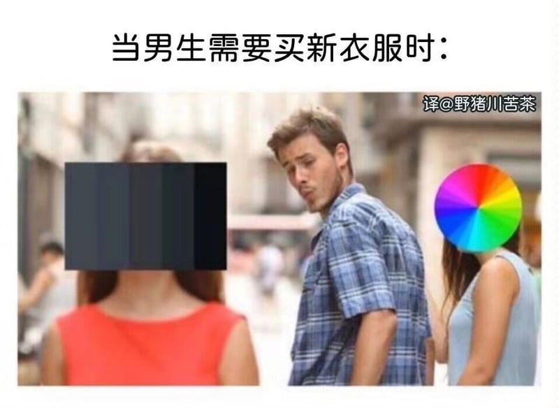 海外经典分心男友meme