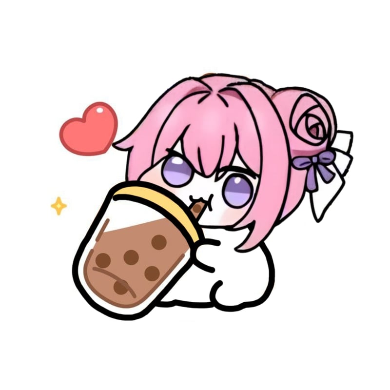 Doro喝奶茶表情包