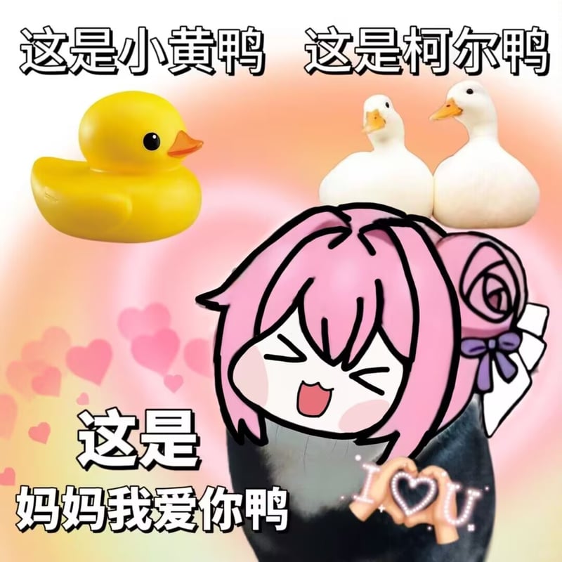 小黄鸭 vs 柯尔鸭 vs Doro：妈妈我爱你鸭