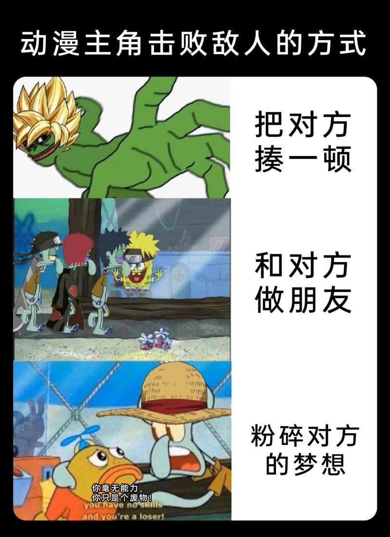 《火影忍者》、《海绵宝宝》