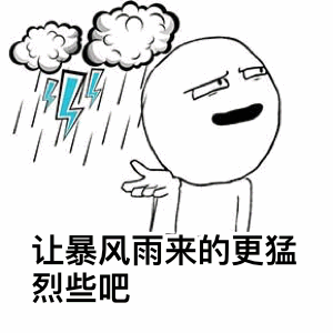 让暴风雨来得更猛烈些吧 表情包