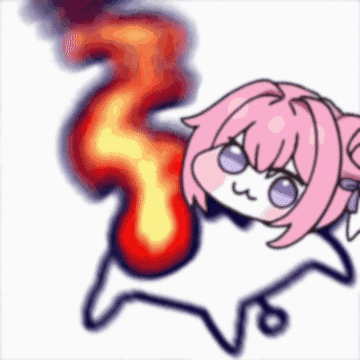 Doro（桃乐丝二创）火焰动态表情包