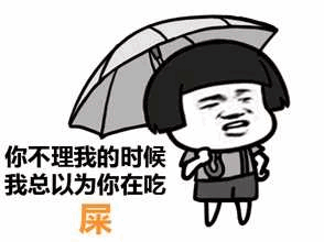你不理我的时候我总以为你在吃屎