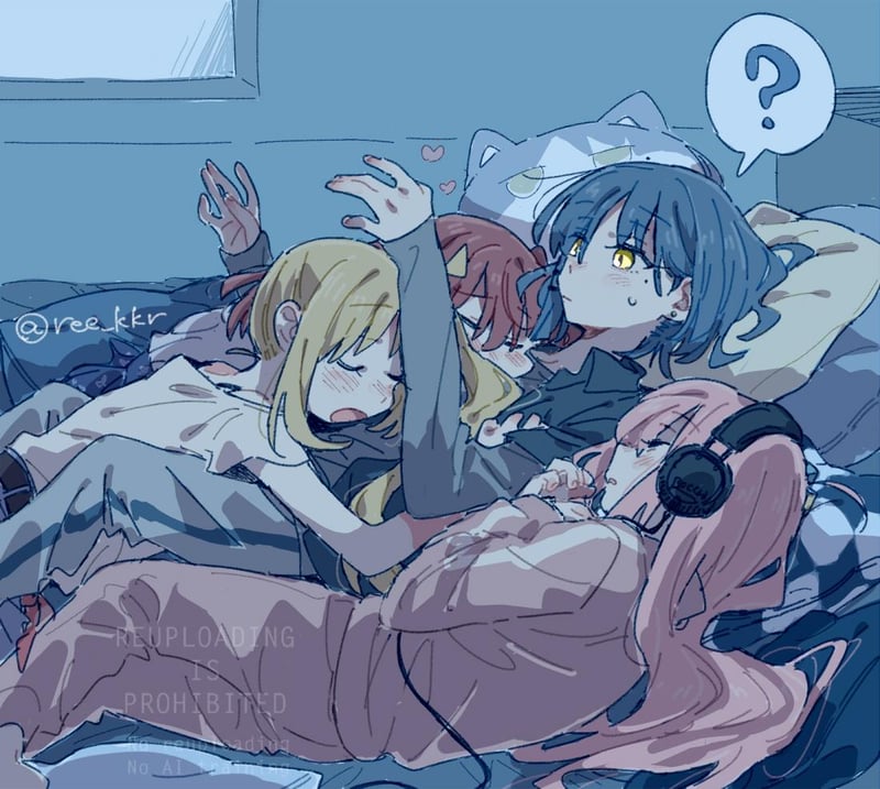 蓝发少女