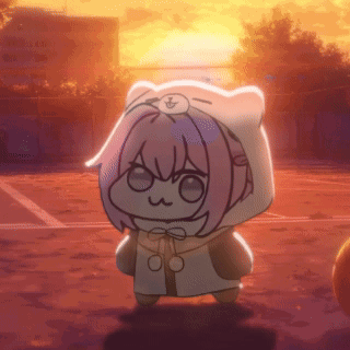 呆萌Doro夕阳下动态表情包