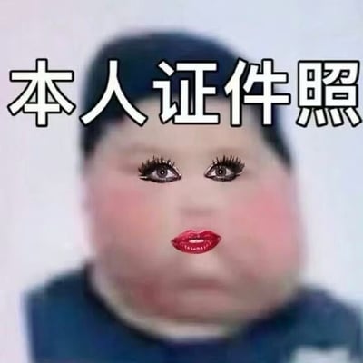 这张图片是中文互联网流行的“本人证件照”梗图，经常用作网络自嘲或群聊互动。图片中央为类似证件照的上半身形象，顶部有大号黑体字写着“本人证件照”，整体风格幽默搞笑，适合用来调侃自我、表示“露脸认证”或主观搞怪。字面和实际内容之间形成反差，可以算作一种视觉和情境上的冷幽默。