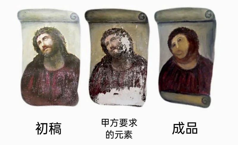 《Ecce Homo》壁画初稿