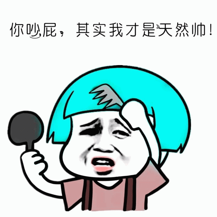 你吵屁，其实我才是天然帅！