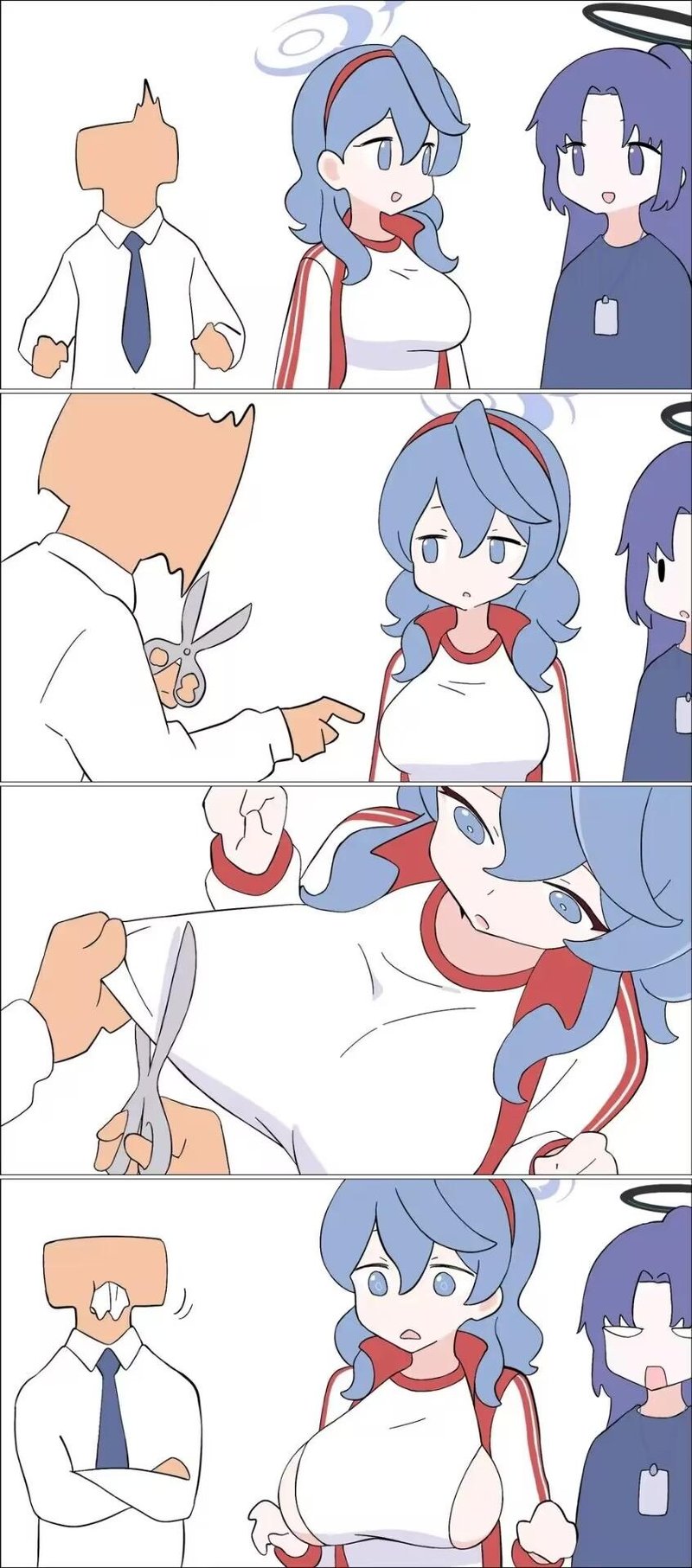 紫发女生