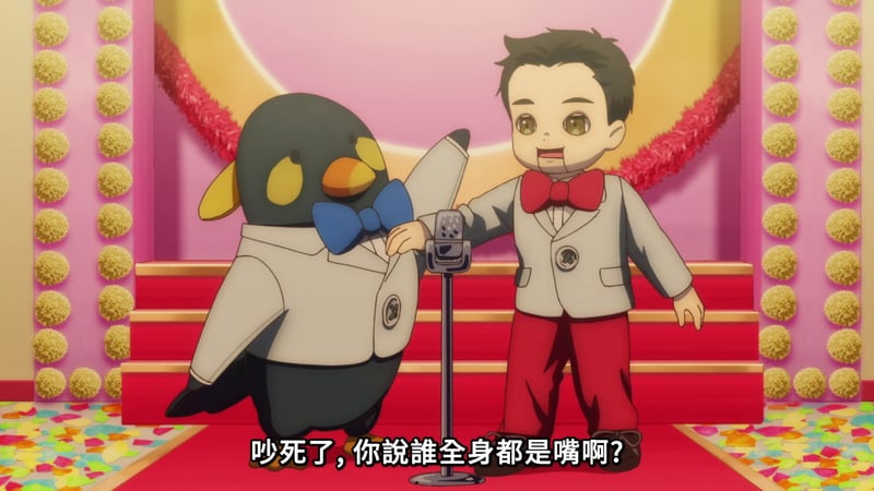 MyGO!动画中企鹅与男孩麦克风前对话场景