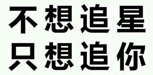 不想追星 只想追你