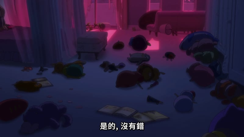 MyGO! 动画场景：凌乱房间与粉色光影
