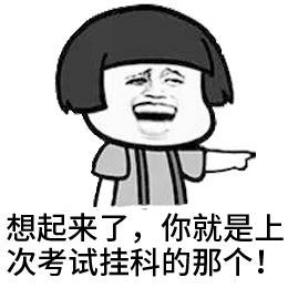 想起来你上次考试挂科的梗图