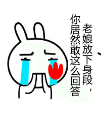 当老娘放下身段却被怼的兔子