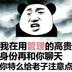 熊猫头：我用管理身份和你聊天，注意点！