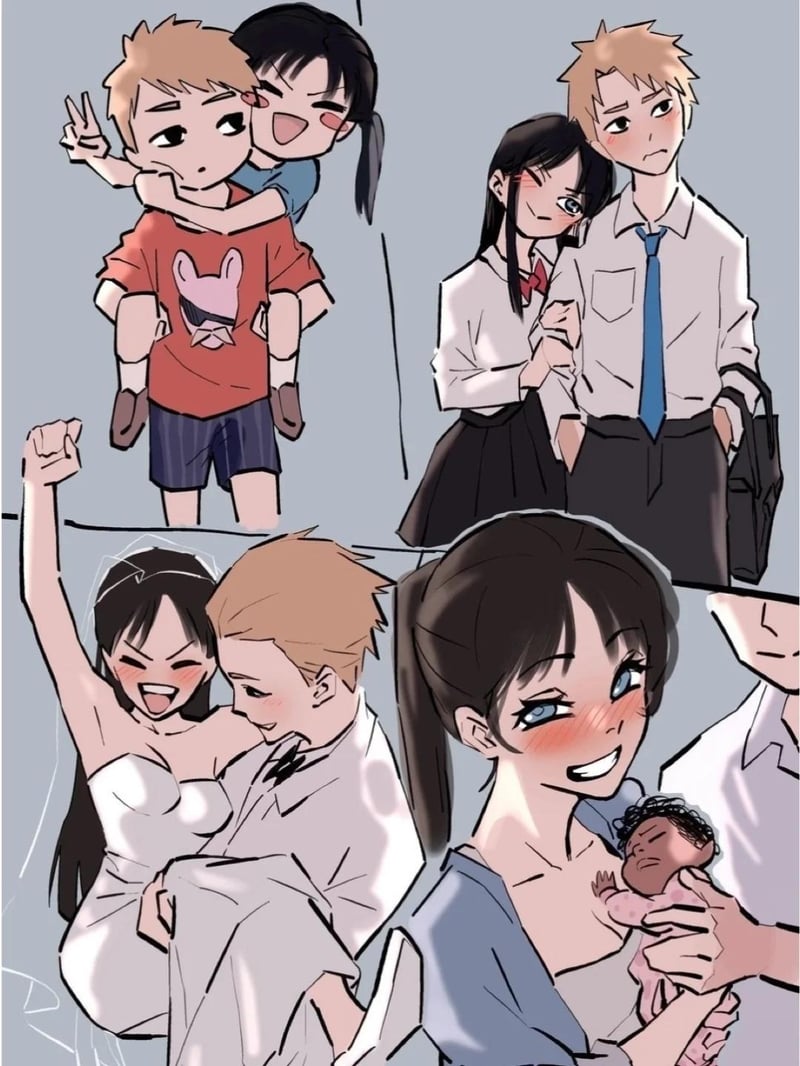黑发女孩