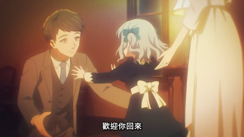 MyGO!动画场景：白发女孩与西装男孩重逢