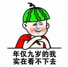 年仅九岁的我实在看不下去