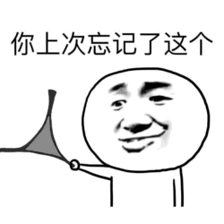 你上次忘记了这个 表情包