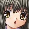 这是一张出自动画《CLANNAD》的脸部特写截图，图中角色是伊吹风子，她有着标志性的灰色齐刘海长发与明亮的黄色大眼睛，此刻双眼圆睁、嘴巴微张，露出十分惊讶的神情，画面风格是典型的日系二次元卡通画风，该截图常被用作表达惊讶、意外情绪的表情包素材，适合在社交聊天、二次元社群中用来传递错愕、吃惊的情绪。