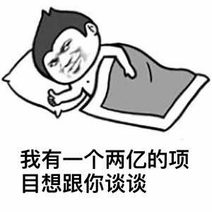 我有一个两亿的项目想跟你谈谈 卡通梗图