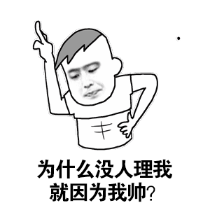 为什么没人理我就因为我帅？