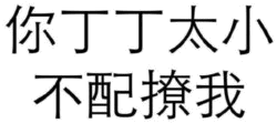 丁丁太小不配撩我