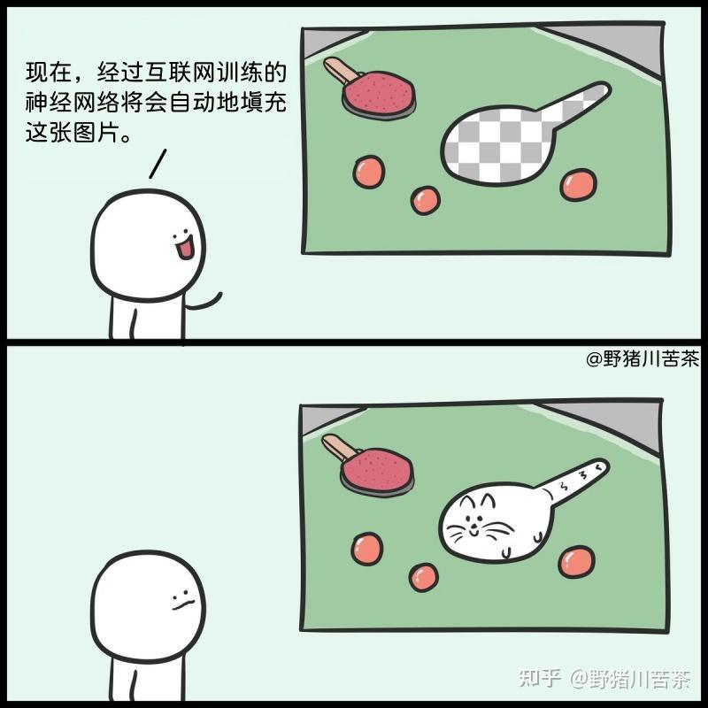 白色卡通小人