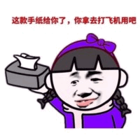 手纸打飞机卡通梗图