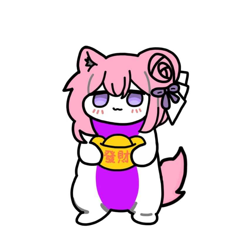 Doro举发财金元宝表情包