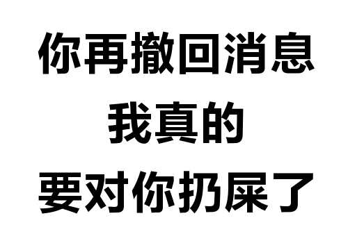 你再撤回消息我真的要对你奶展了