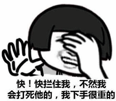 快拦住我不然我会打死他表情包