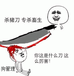 杀猪刀专杀畜生 vs 狗管理