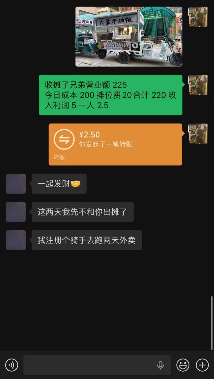 牛腩饭摆摊从业者封面