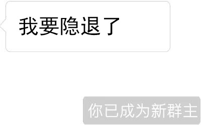 隐退通知与新群主任命